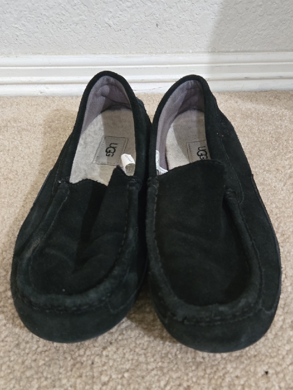 UGG Men’s Black Suede Slip-On Loafer